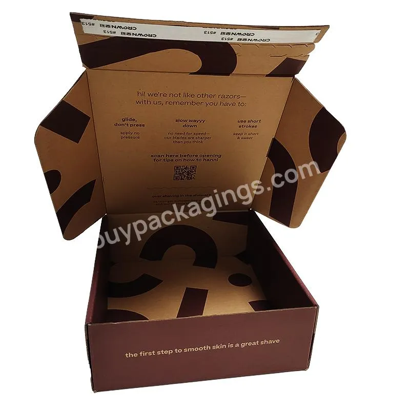 custom kraft wine mailer packing shipping box t shirts insulated shipping box