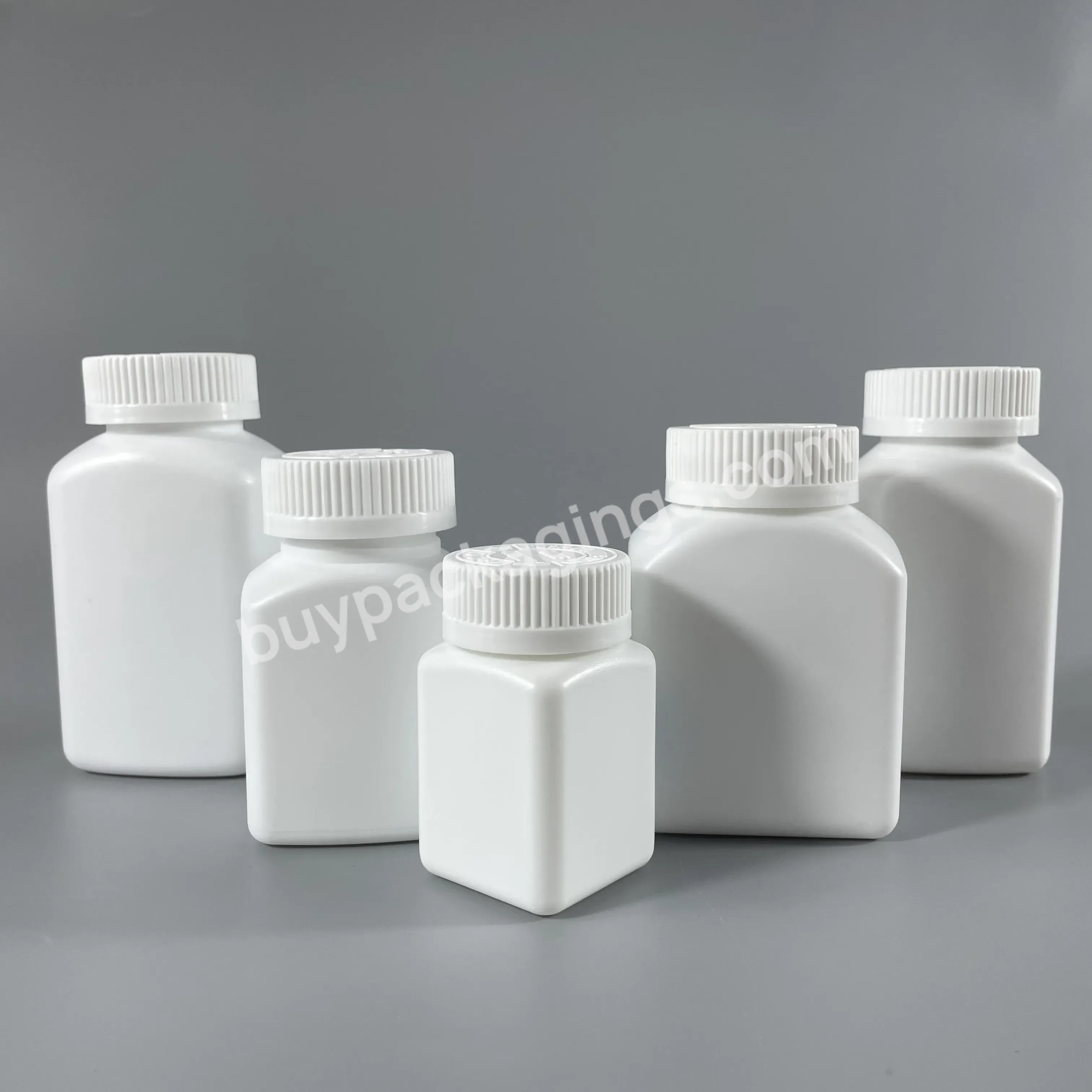 Custom Label Pharmaceutical Plastic Pe Bottle With Screw Cap For Pill Packing