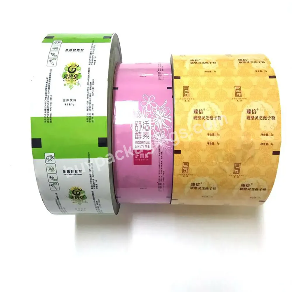 Custom Laminated Plastic Packaging Mylar Roll Film Color Printed Sachet Film Roll Plastic Roll With Your Design