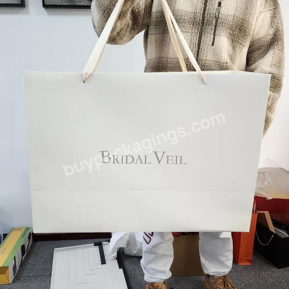 Custom Large Paper Bag Luxury Shopping Paper Bag Slim Gift Large Paper Grocery Bags
