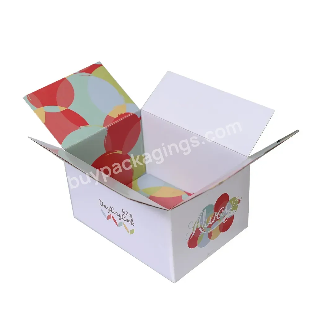 Custom Large Size White Corrugated Cardboard Packaging Shipping Boxes Paper Boxes Printing Carton Box With Logo