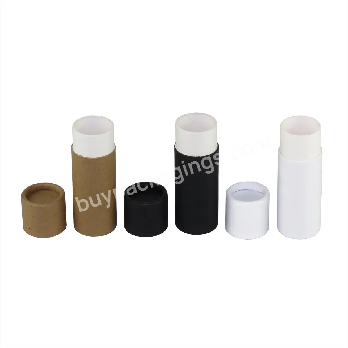 custom lip balm push up tube candle packaging seed container deodorant kraft spiral paper tube making