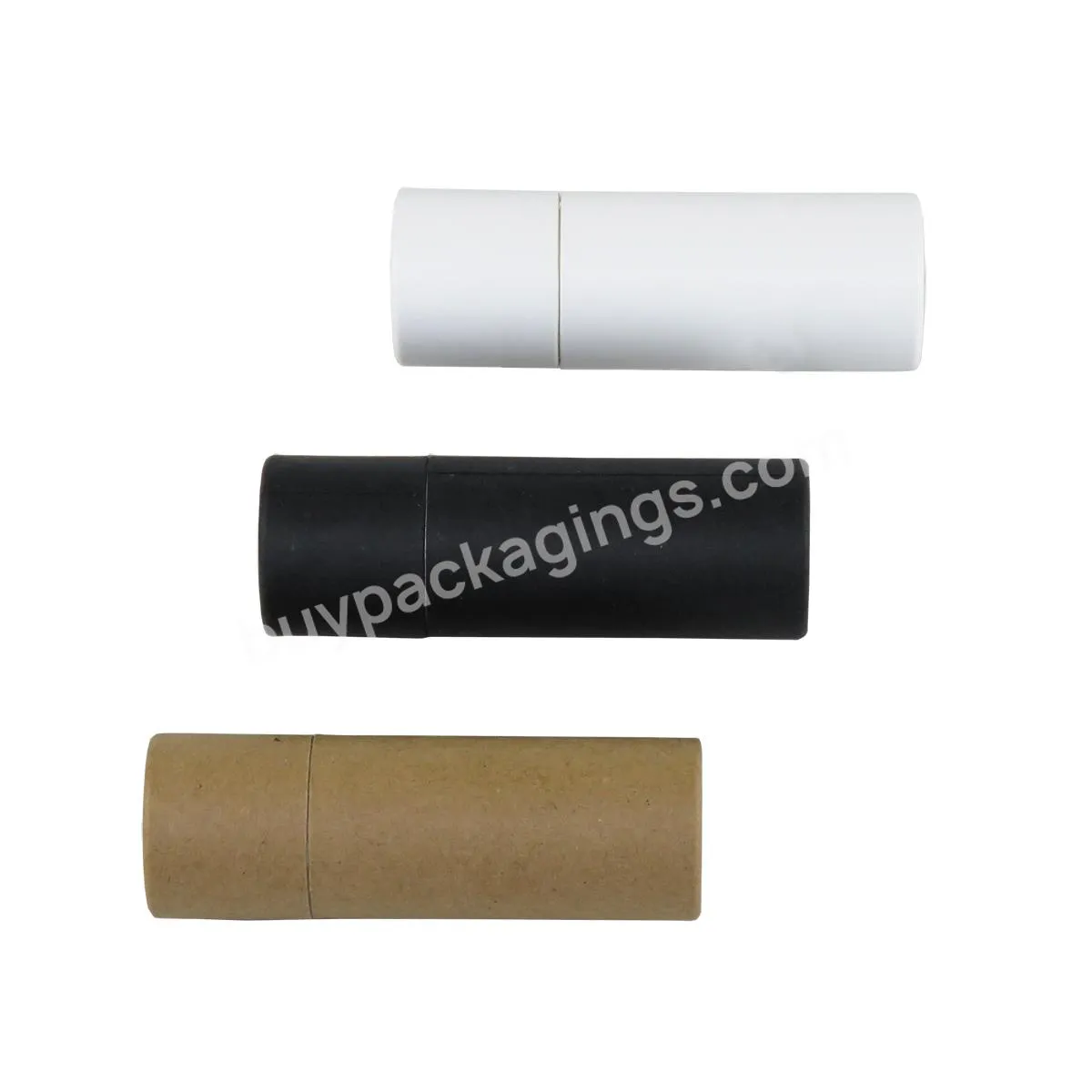 custom lip balm push up tube candle packaging seed container deodorant kraft spiral paper tube making