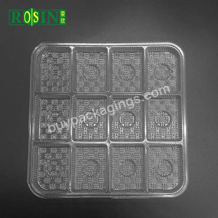 Custom Logo 12 Grids Pp Food Grade Candy Packaging Blister Plastic Chocolate Clear Insert Tray