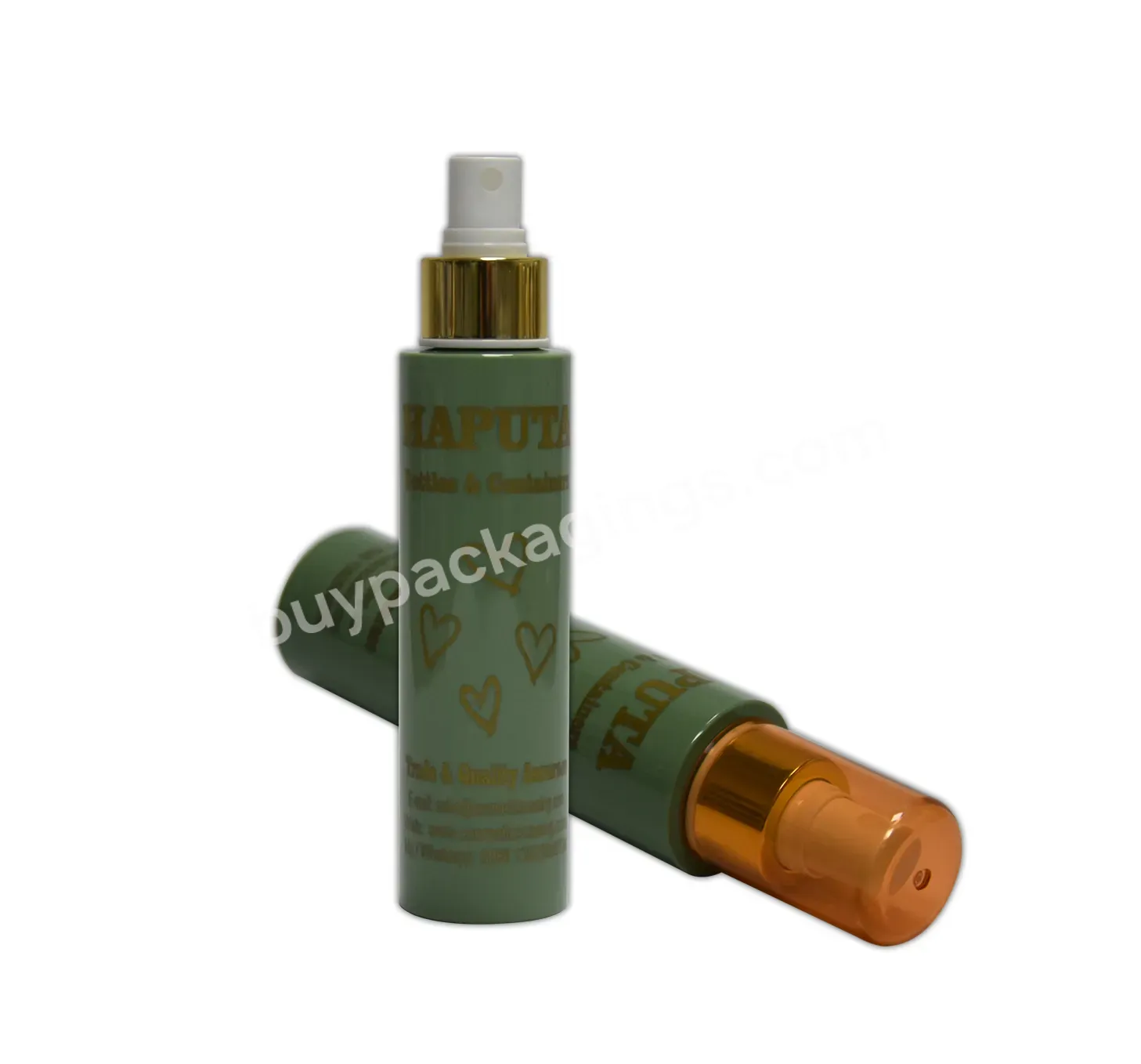 Custom Logo 120ml Empty Pet Silk Printing Personal Care Packaging Pump Spray Plastic Bottle