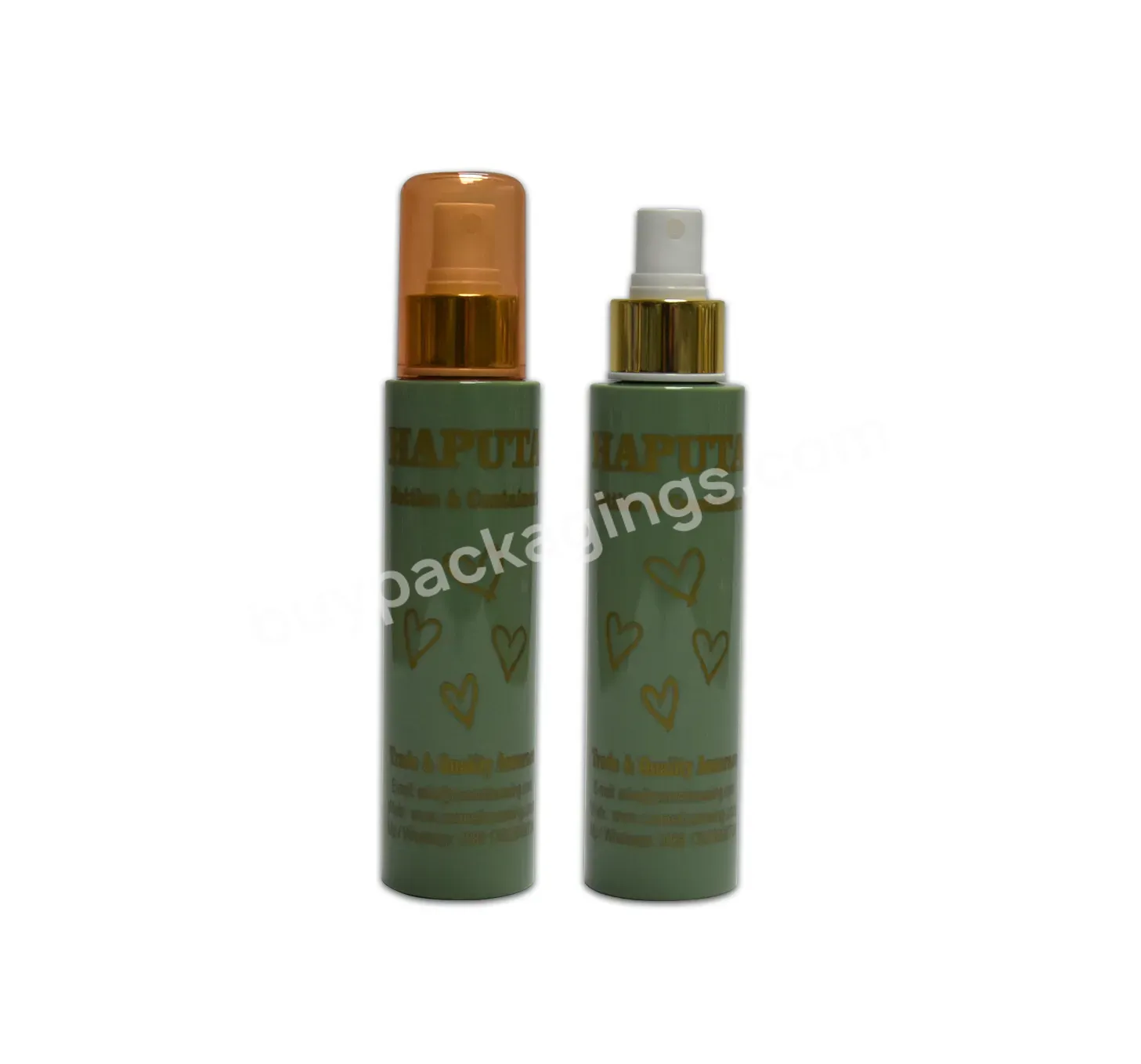 Custom Logo 120ml Empty Pet Silk Printing Personal Care Packaging Pump Spray Plastic Bottle