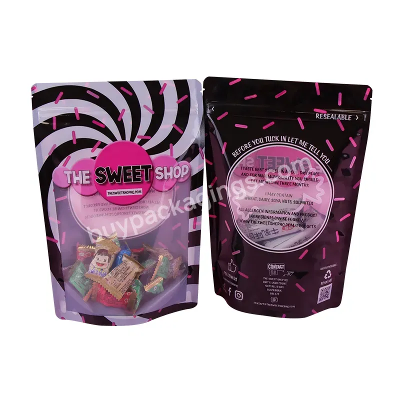 Custom Logo 14 G Child Proof Gummy Candies Mylar Bag Zipper Heat Seal Food Bag Smell Proof Seed Edible Packaging