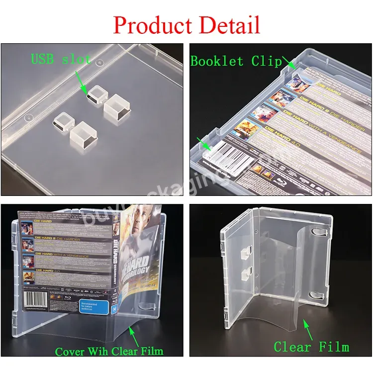 Custom Logo 14mm Wedding Dvd Gifts Boxed Pp Plastic Usb Packaging Box Storage Memory Stick Pendrive Flash Pen Drive Case