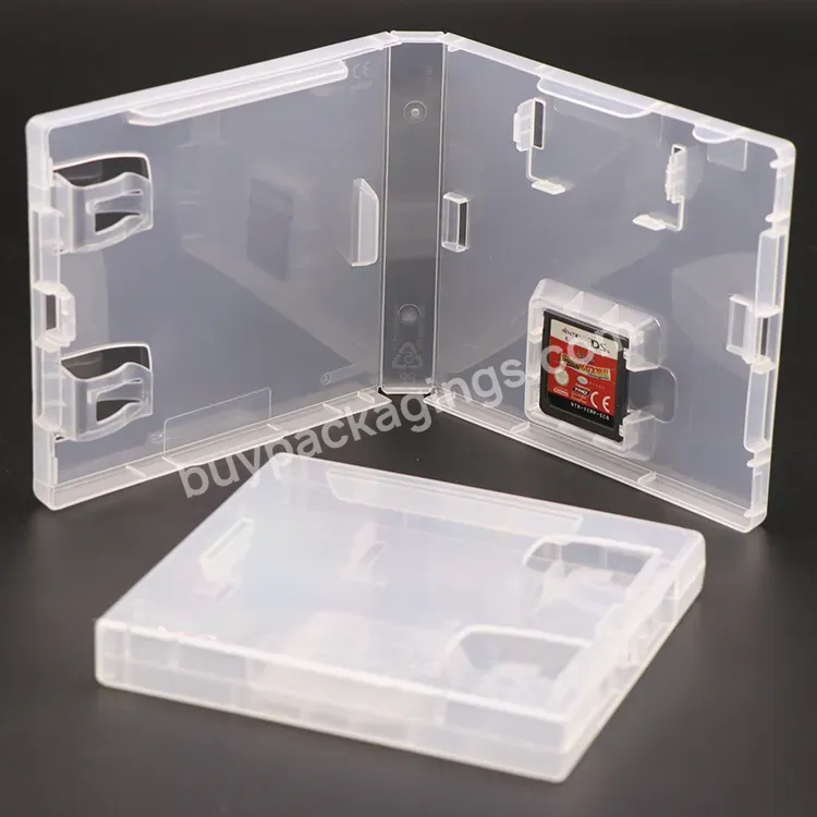 Custom Logo 19mm Clear Black Plastic Game Case Video Game Card Case For Nintendo Ds Box 3ds Switch Pro 64 Wii Ps2 Ps3 Game Boy