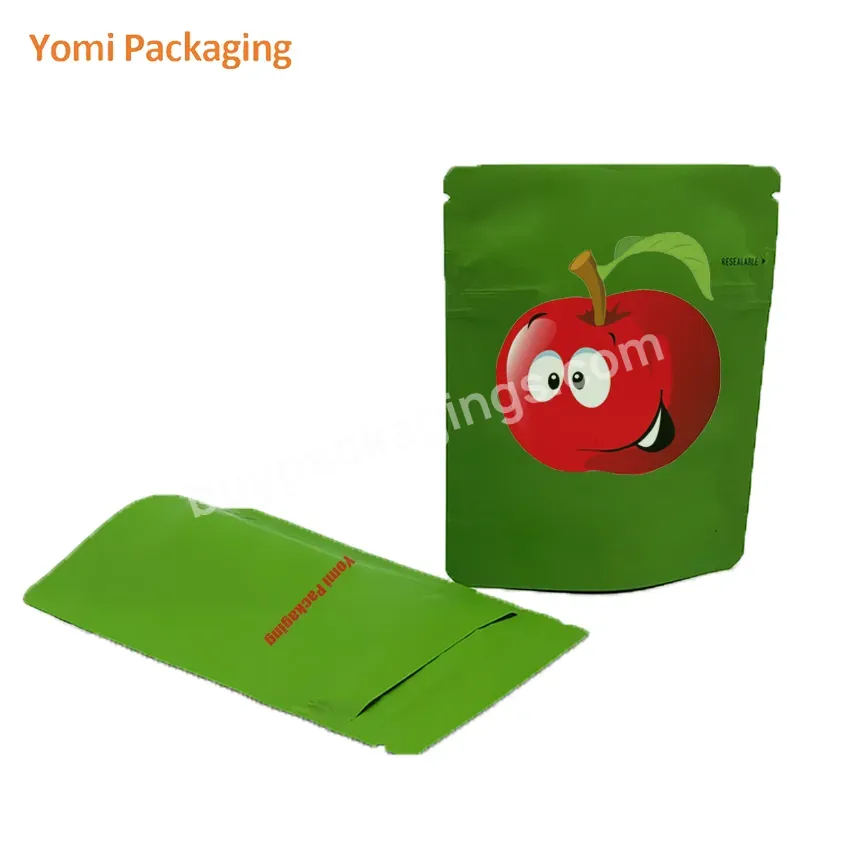 Custom Logo 3.5g Smell Proof Mylar Bag With Zipper