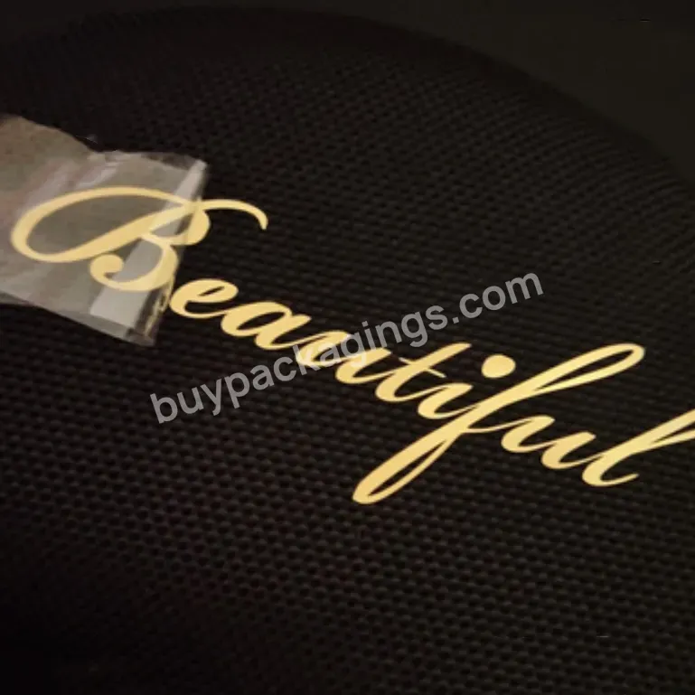 Custom Logo 3d Embossed Label Decals Metallic Stickers Waterproof Strong Gold Foil Transfer Metal Stickers