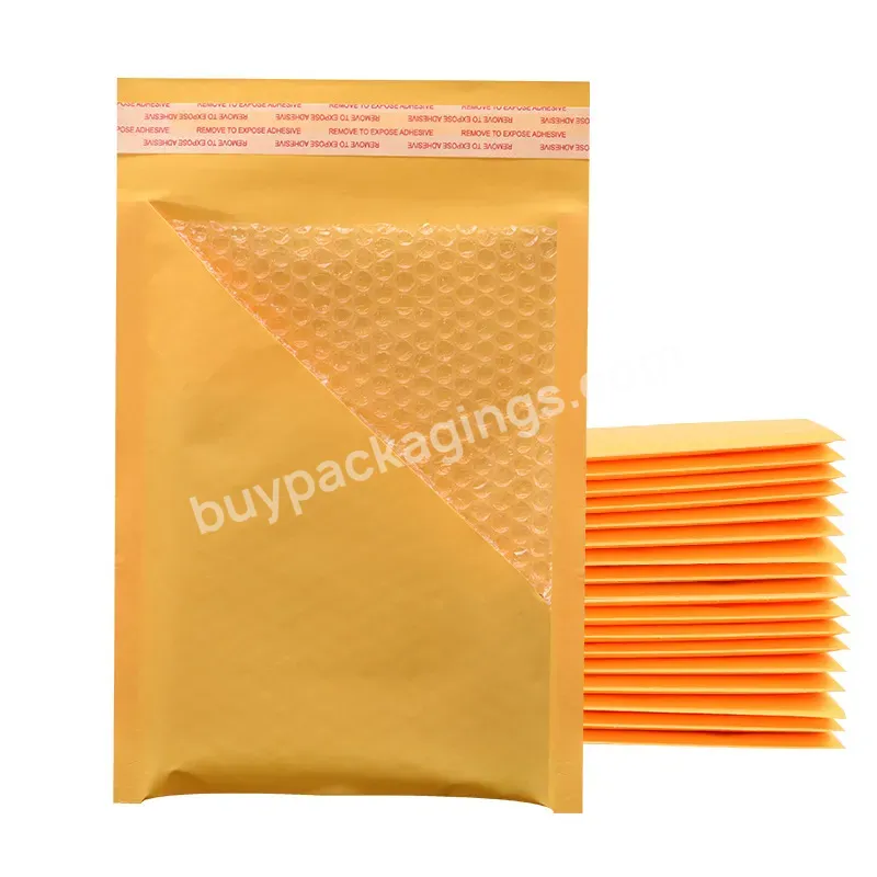 Custom Logo 4x8inch Kraft Bubble Mailers Padded Envelopes