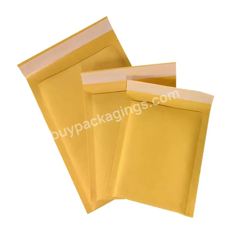 Custom Logo 4x8inch Kraft Bubble Mailers Padded Envelopes