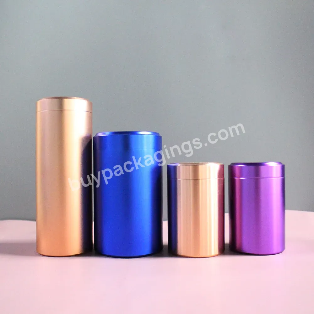 Custom Logo 60ml 120ml 150ml 250ml Empty Round Pink Blue Black Color Aluminum Jar Metal Can Aluminum Tin