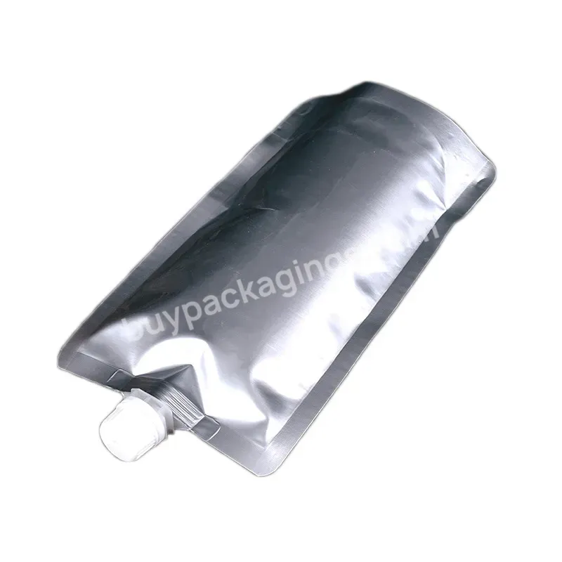 Custom Logo Aluminium Foil Zipper Bag Doypack Pouch Liquid Or Emulsion Storage Bag