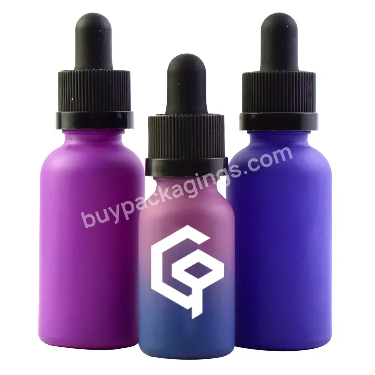 Custom Logo And Double Side Print Cosmetic Boxes 30ml Glass Essential Oil Dropper Bottle