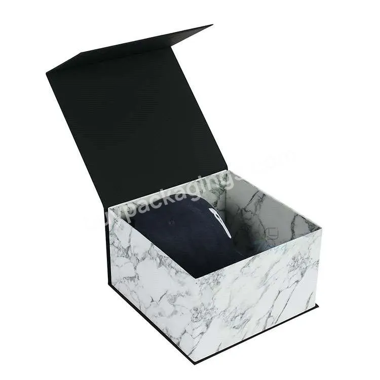 Custom Logo Baseball Hat Paper Box Packaging Magnetic Gift Box Foldable