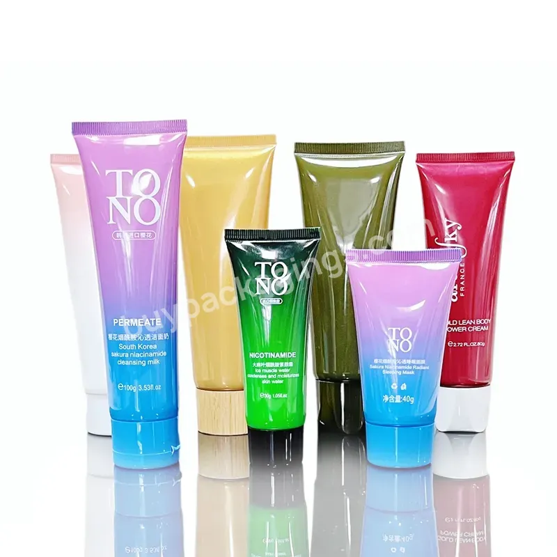 Custom Logo Bb Cream Sunscreen Packaging Lip Gloss Container Lip Balm Lipgloss Squeeze Soft Cosmetic Plastic Tube