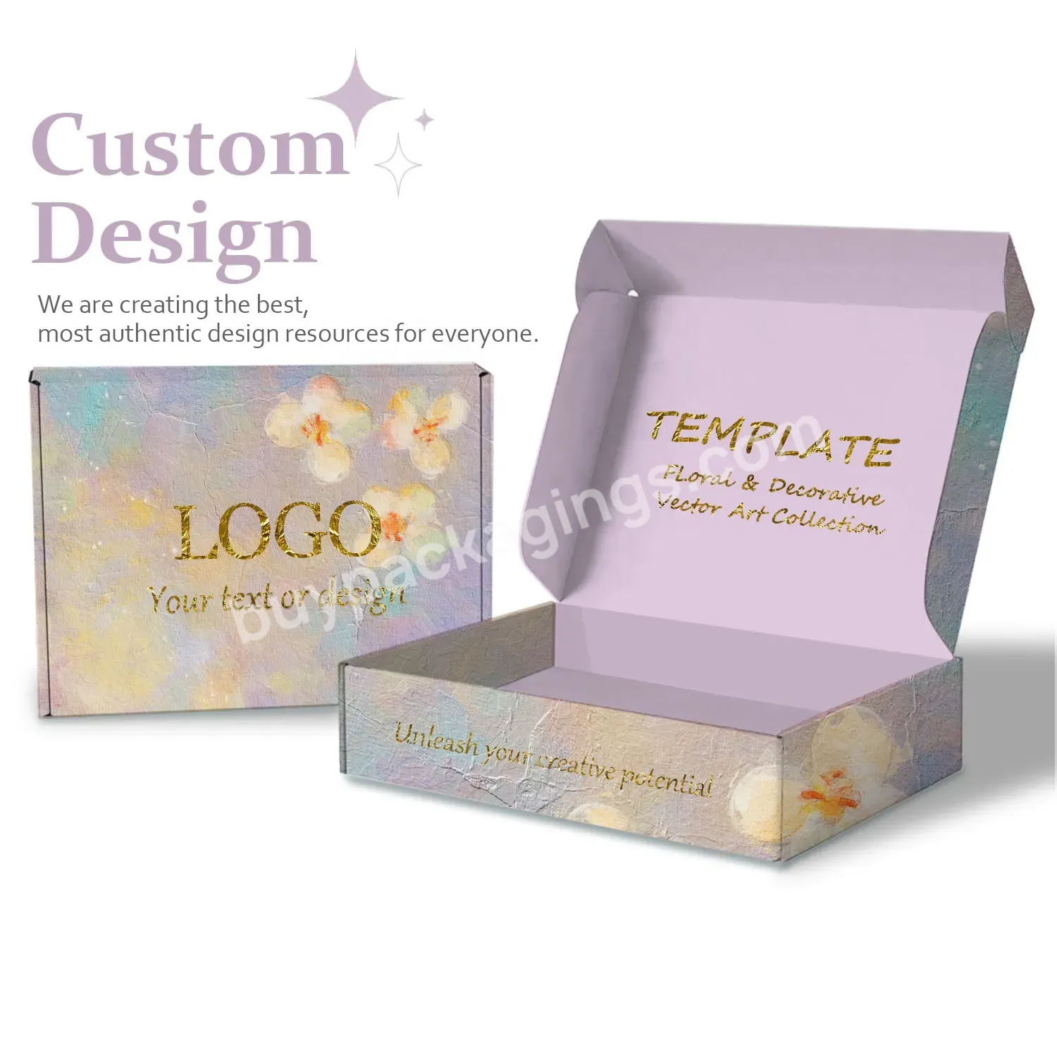 Custom Logo Beautiful Professional Healthy Color Printing Hair Makeup Cosmetic Box