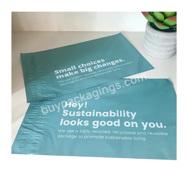Custom Logo Big Packaging Eco Friendly Compostable Recycled Shipping Satchels Poly Mailer Mailing Biodegradable Postage Bags