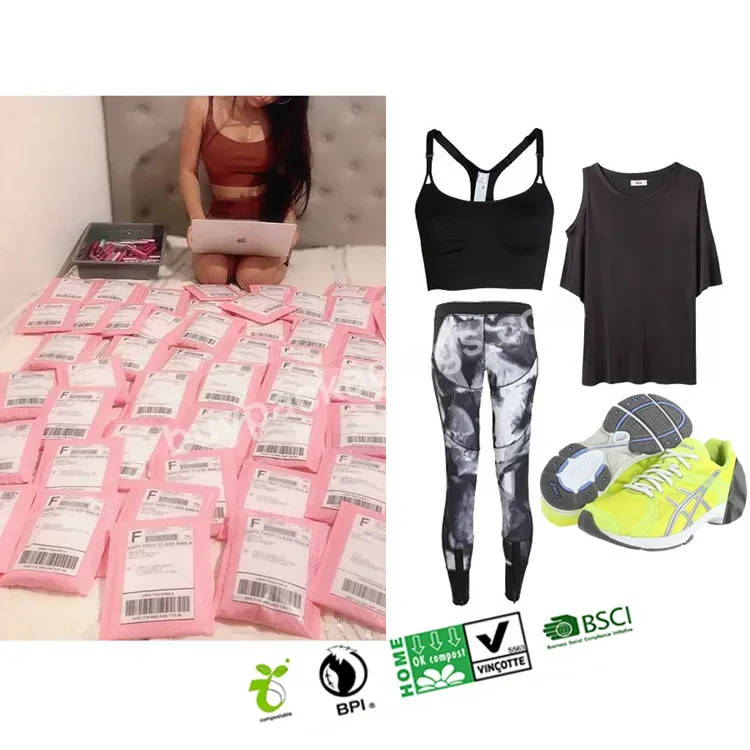 Custom Logo Biodegradable Compostable Leggings Workout Clothing Packaging Sport Fitness Suit For Women Polymailers Mailing Bag - Buy Poly Mailers Bag,Poly Bags,Custom Mailing Bags.