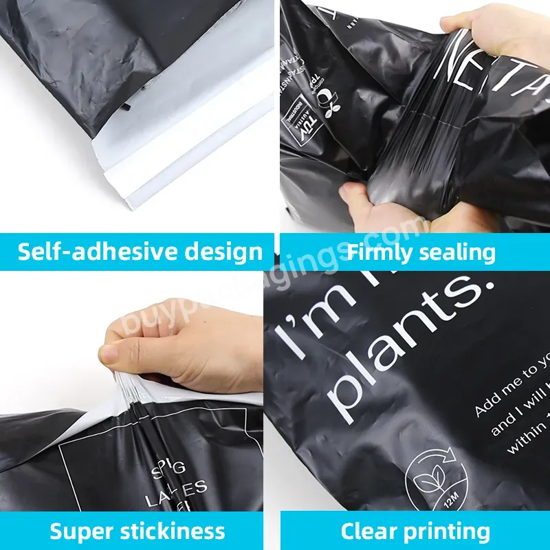 Custom Logo Biodegradable Pla Mailer Bag Matt Black Shipping Bag Eco Friendly Mailer Compostable Self-adhesive Bag - Buy Compostable Mailing Bags,Custom Mailing Bag Biodegradable Compostable Mailer Matte Black Clothing Shipping Bags,Matte Black Plast