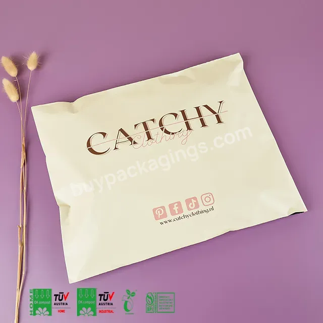 Custom Logo Biodegradable Plastic Shipping Bag Mailers Eco Friendly Compostable Mailing Bags For Clothing