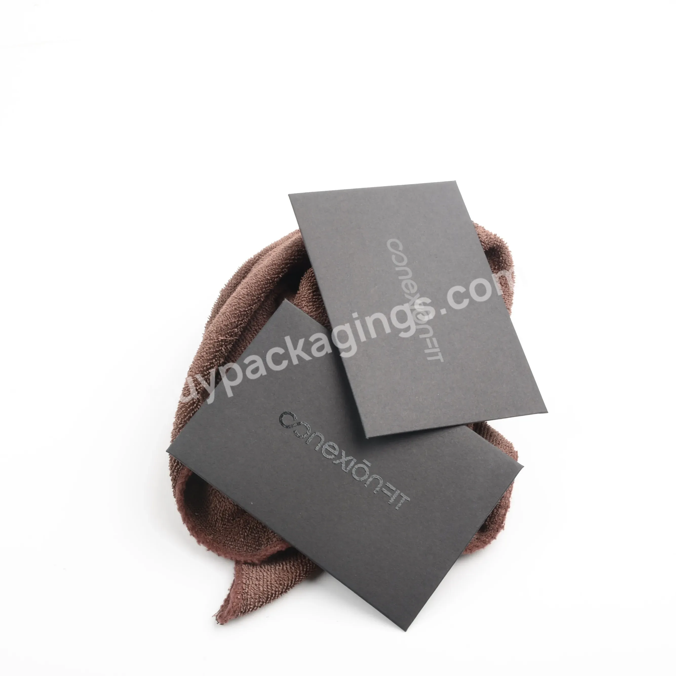 Custom Logo Black Foil Cardboard Envelope Packaging,Customized Small Paper Envelopes