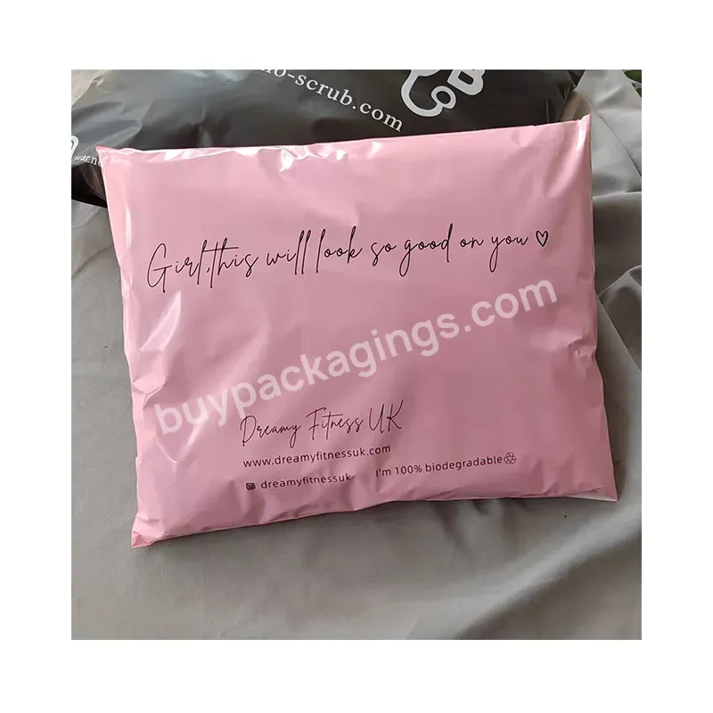 Custom Logo Black Shipping Biodegradable Mailer Clothing Clothes Custom Poly Bags