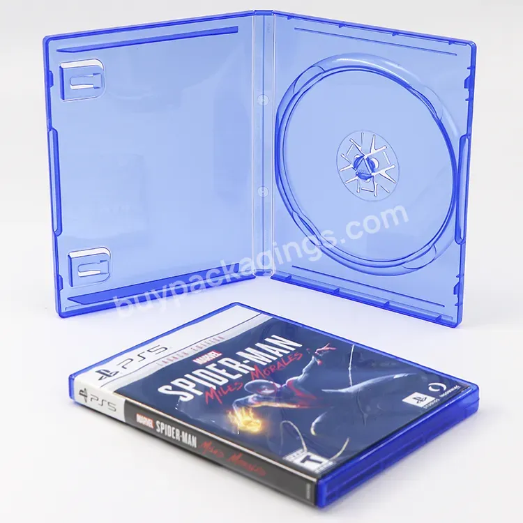 Custom Logo Blue Ray Plastic Disc Clear Video 14mm Game Cd Cover Game Dvd Case Console For Sega Ps4 Ps3 Ps5 Playstation 4