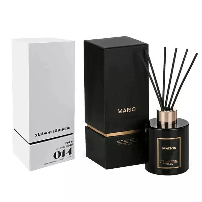 Custom Logo Candle Perfume Bottle Gift Package Box printed paper empty Reed Diffuser Packaging Boxes for Diffusers