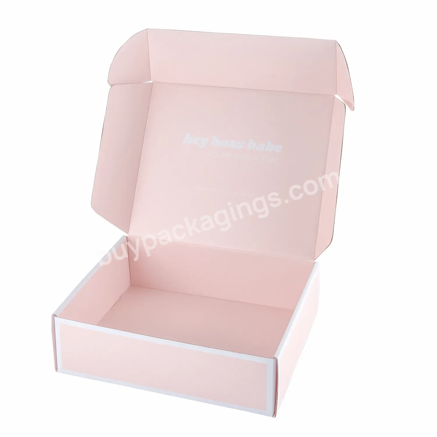Custom Logo Cardboard Cartons Shipping Mailer Box Pink Cosmetic Set Cosmetics Mailing Skin Care Shipping Gift Box