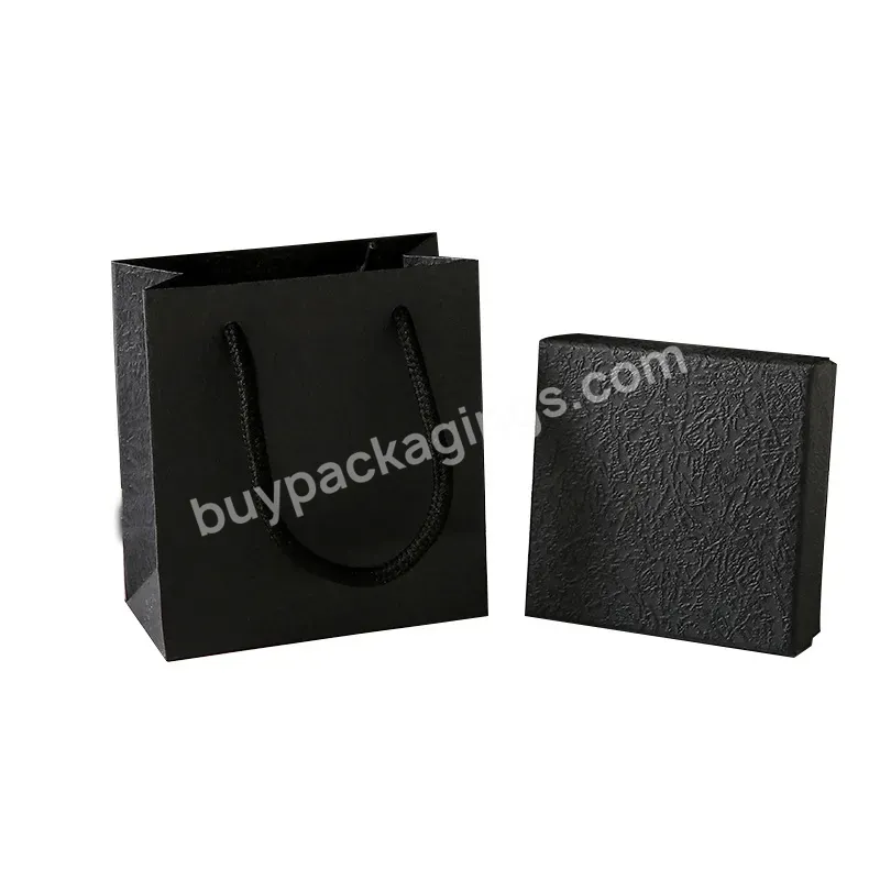 Custom Logo Cardboard Jewelry Gift Bag Necklace Drawing Box Package Slide Drawer Paper Box With Black Foam For Jewelry Packaging