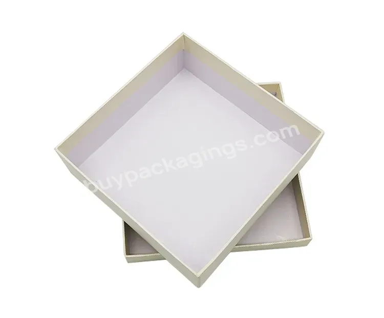 Custom Logo Cardboard Paper Packaging Rigid 2 Piece Lid And Based Gift Box