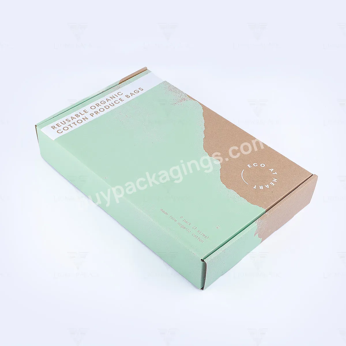 Custom Logo Cartons Cardboard Shipping Mailer Box Green Cosmetic Set Cosmetics Mailing Skin Care Corrugated Packaging Boxes