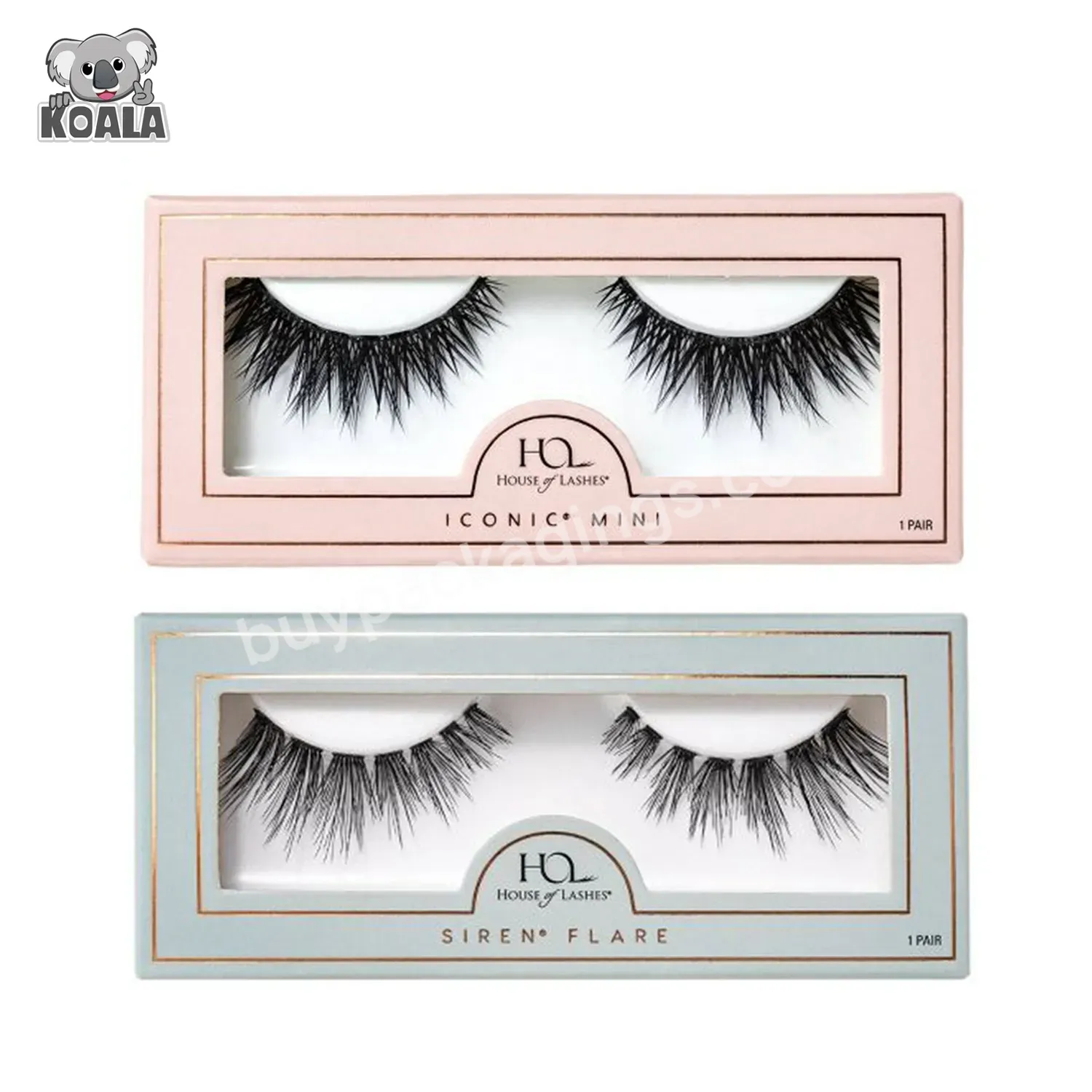 Custom Logo Case Private Label Black Pink White Luxury 10pcs Glitter Empty Cute False Eyelash Packaging Box