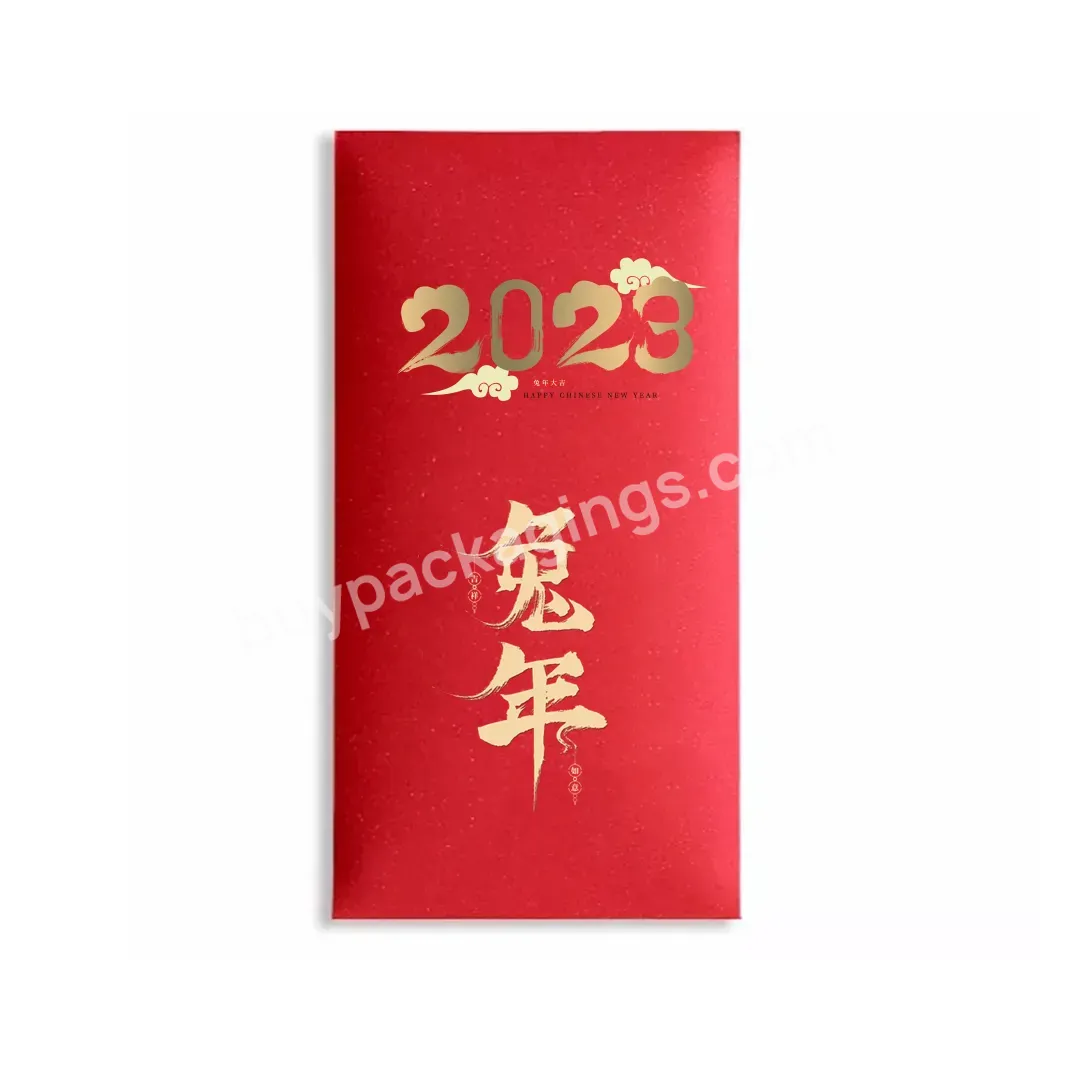 Custom Logo Chinese New Year Red Envelope Pocket Hongbao Red Packets