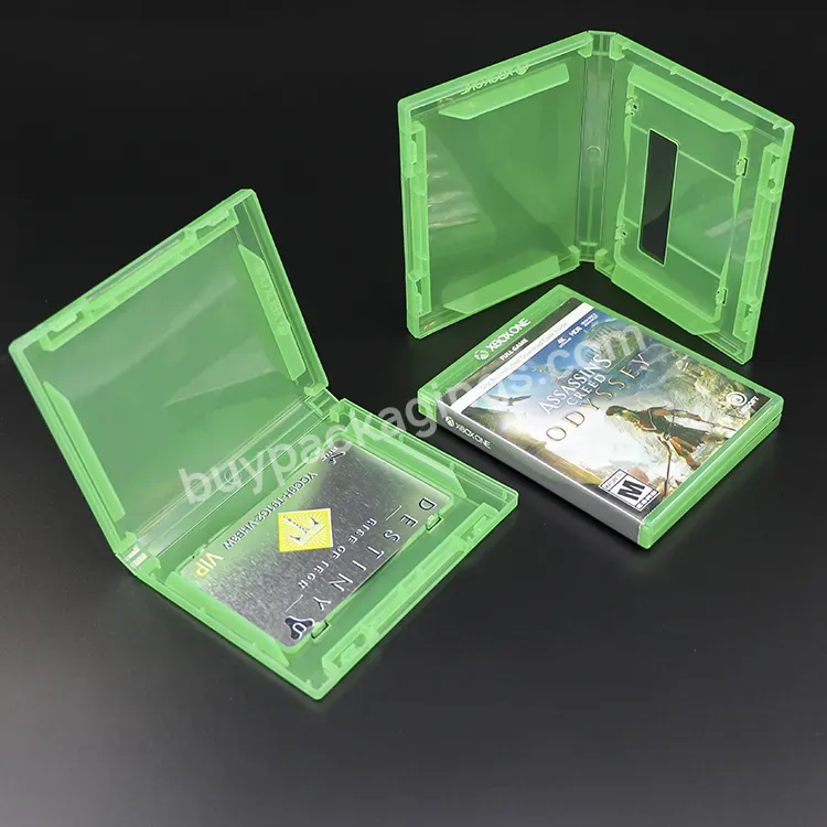 Custom Logo Clear Green 12.7mm Plastic Game Card Box Storage Game Display Case For Xbox One 360 S X Nintendo Wii