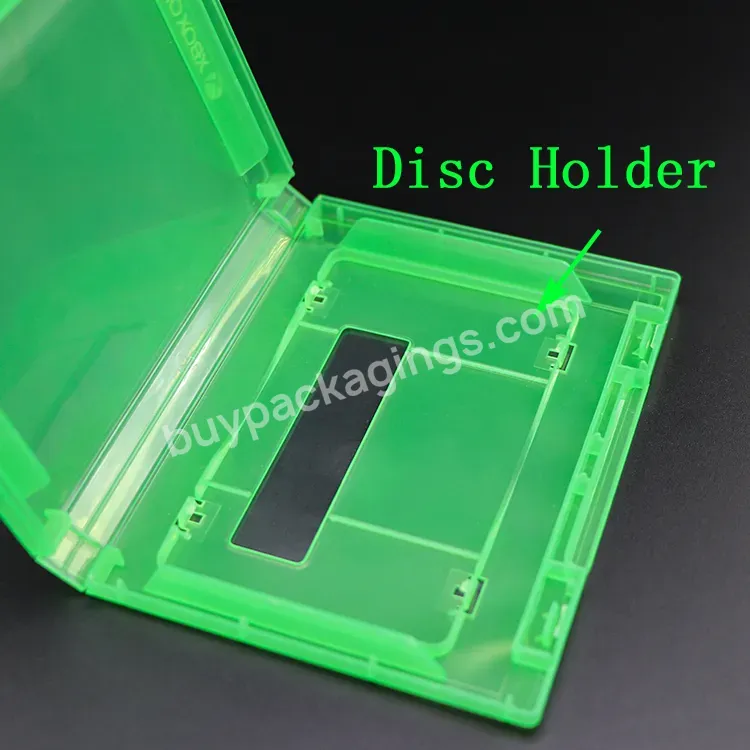 Custom Logo Clear Green 12.7mm Plastic Game Card Box Storage Game Display Case For Xbox One 360 S X Nintendo Wii