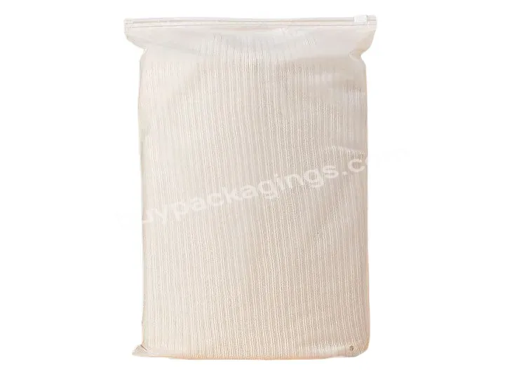 Custom Logo Clear Matte Clothes Zip Lock Self Sealing Bag Zipper Bag For Clothing