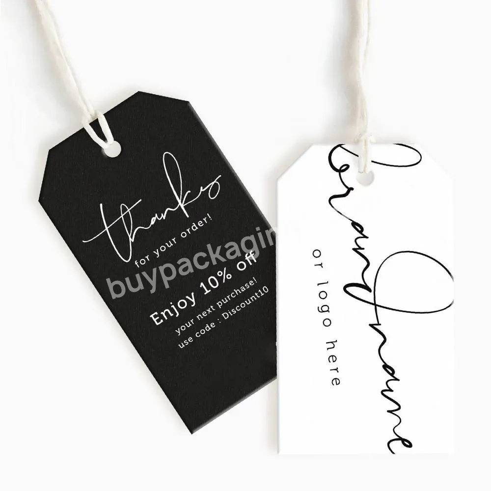 Custom Logo Clothing Labels Clothing Tags Customized Hang Tags Custom Price Tag For Clothing Brand