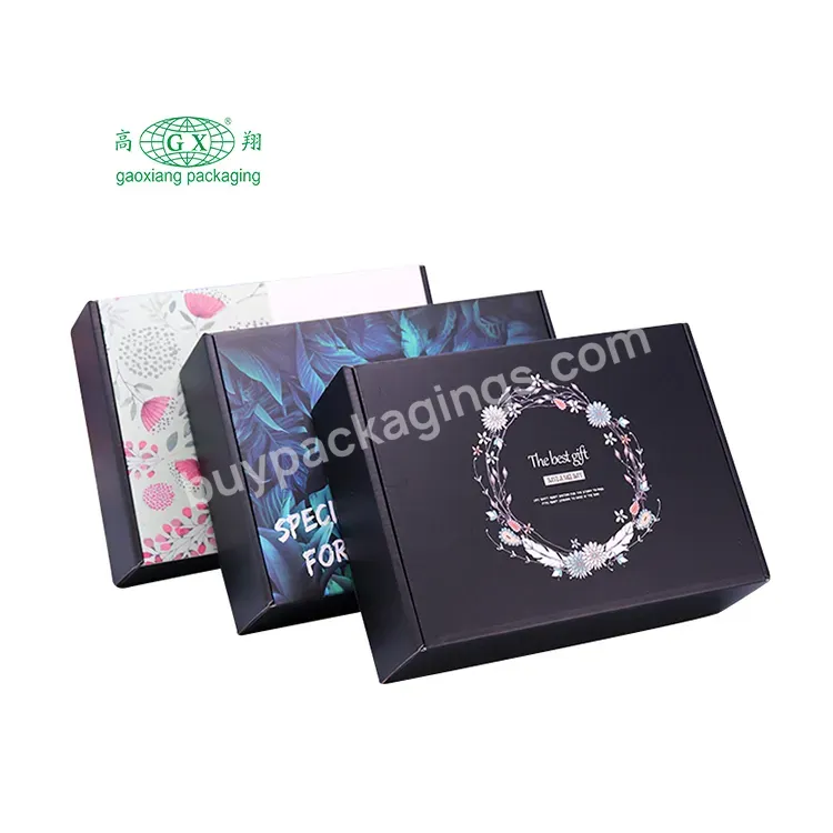 Custom Logo Collapsible Corrugated Packaging Box Clothing Gift Paper Packaging Box