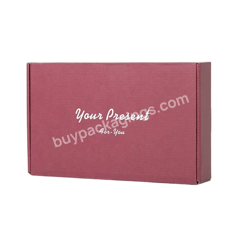 Custom Logo Collapsible Corrugated Packaging Box Clothing Gift Paper Packaging Box