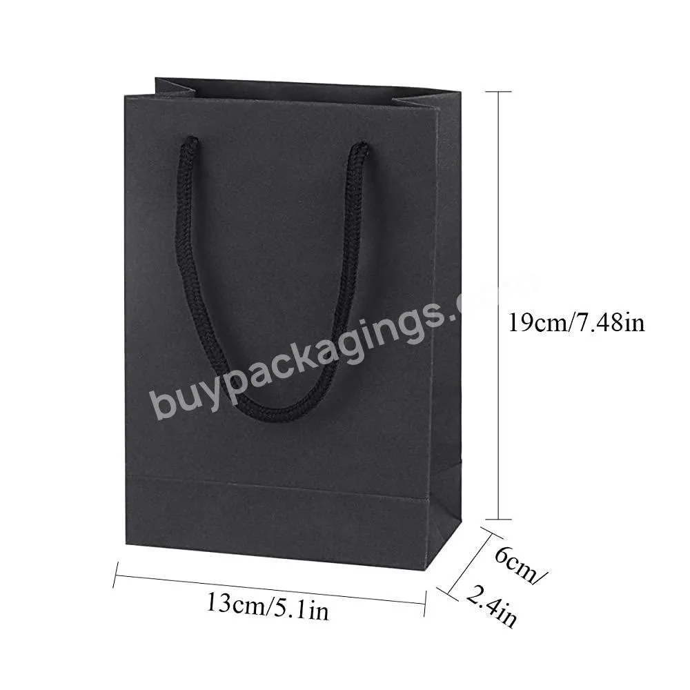 Custom Logo color Size Folding Paper Gift Bags handles Shopping bags Cardboard packaging bags