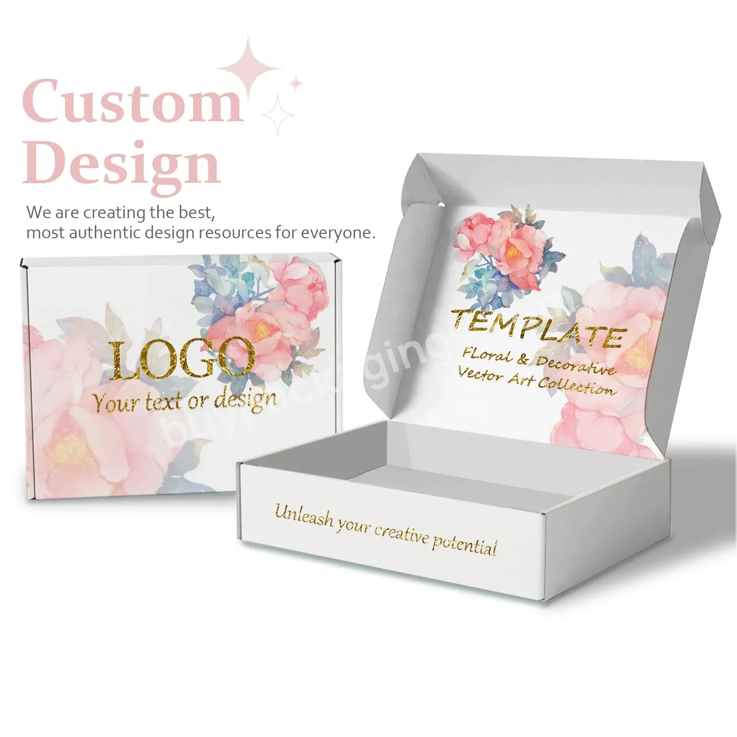 Custom Logo Colorful Printing Design High Quality Luxury Gift Box For Clothing