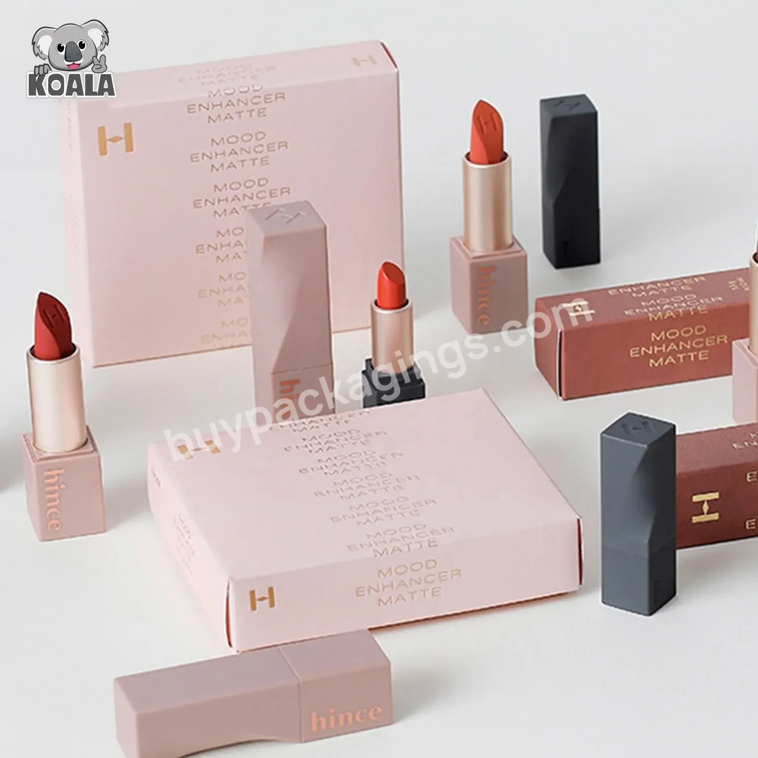 Custom Logo Competitive Price Foldable Lip Pomade Lip Gloss Lipstick Set Paper Packaging Box