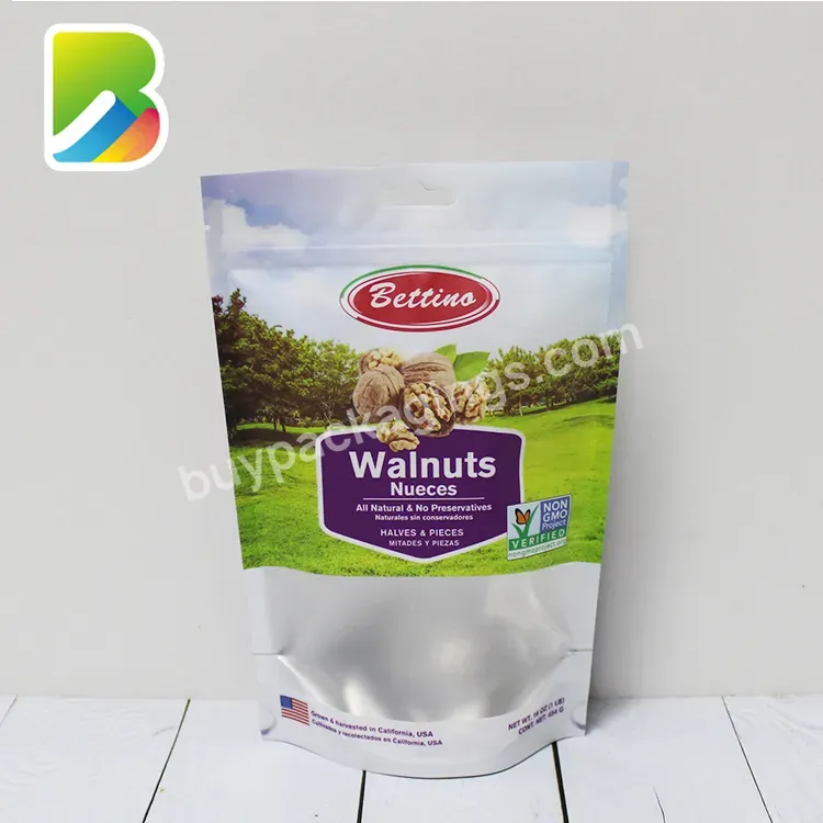 Custom Logo Compostable Stand Up Pouch For Snack Food Spice Nut Packaging With Window Zipper Bag Food Snack Doypack