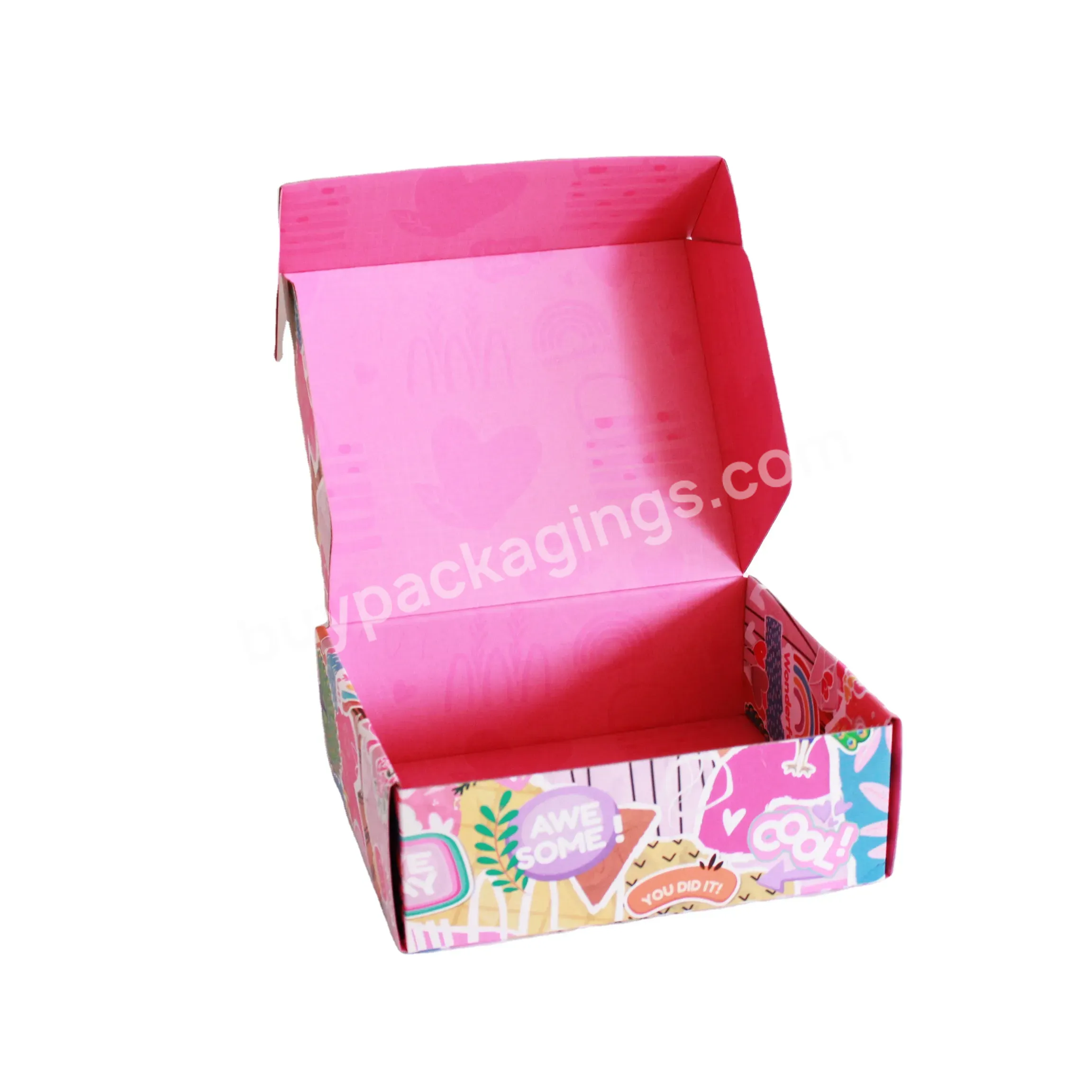 Custom Logo Corrugated Box Mailing Box Clothing Mailer Packaging Luxury Underwear Box