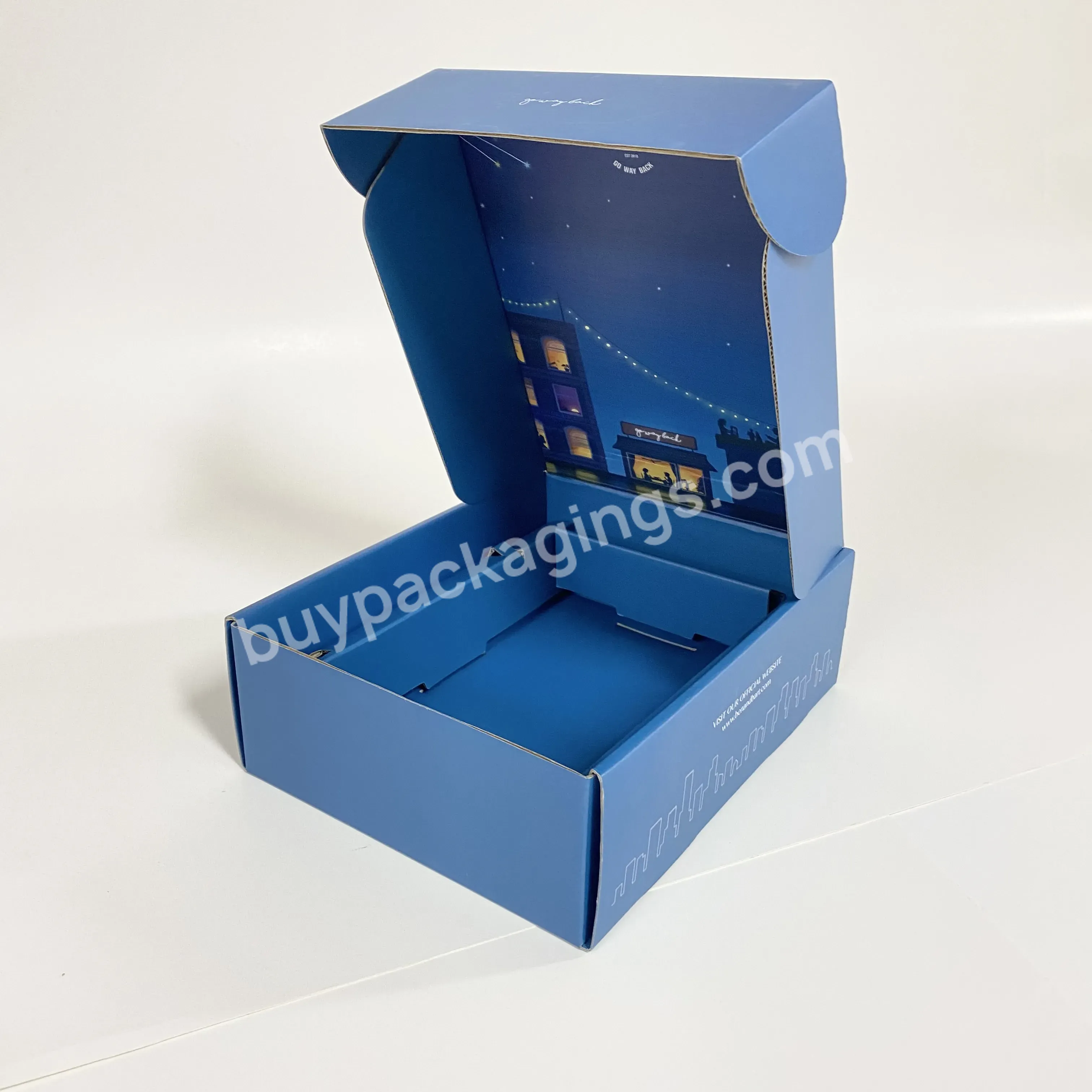 Custom Logo Corrugated Cardboard Paper Large Packaging Shipping Mailer Clothes Shoes Box