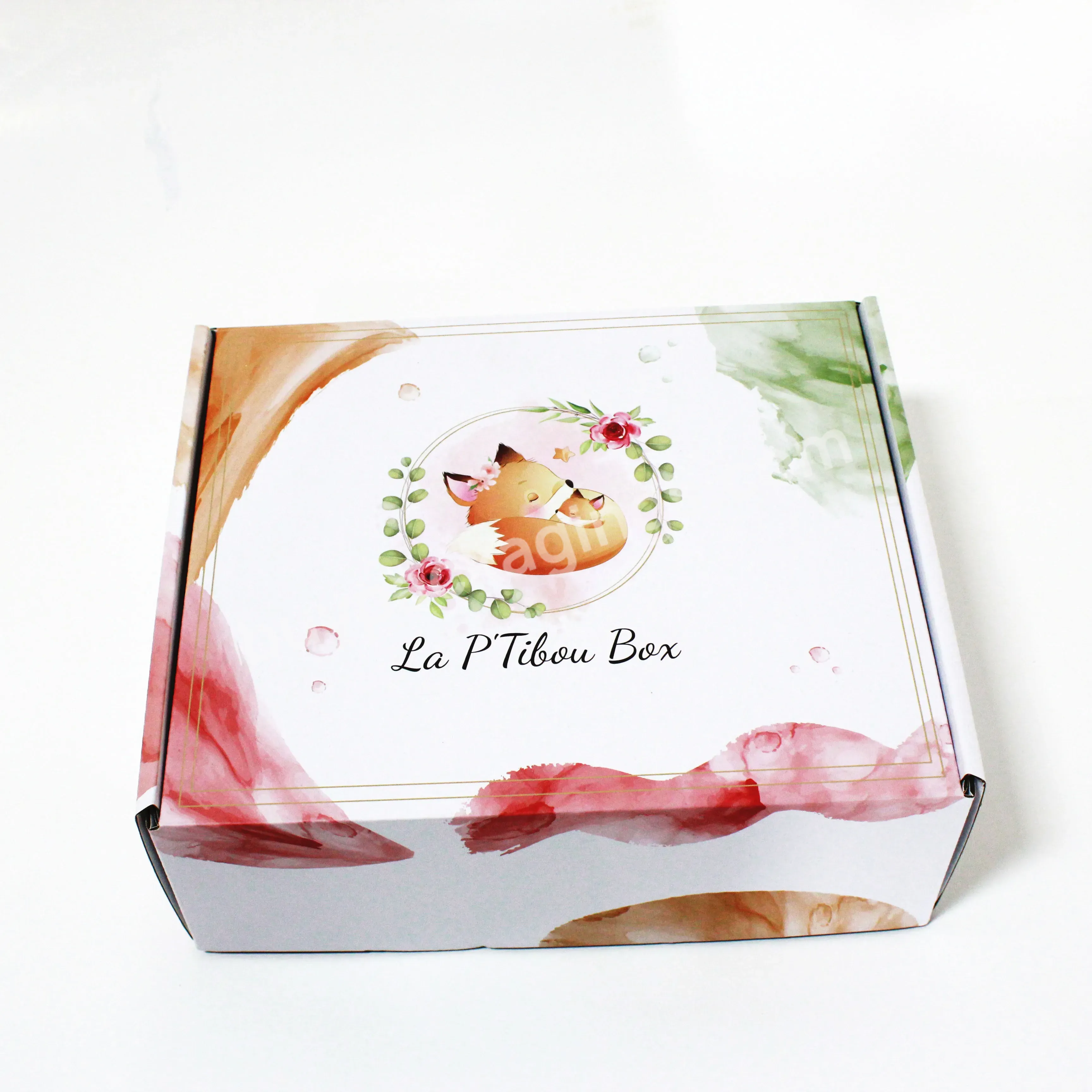 Custom Logo Corrugated Paper Box Clothing Packaging Boxes Folding Mailer Box For Clothes